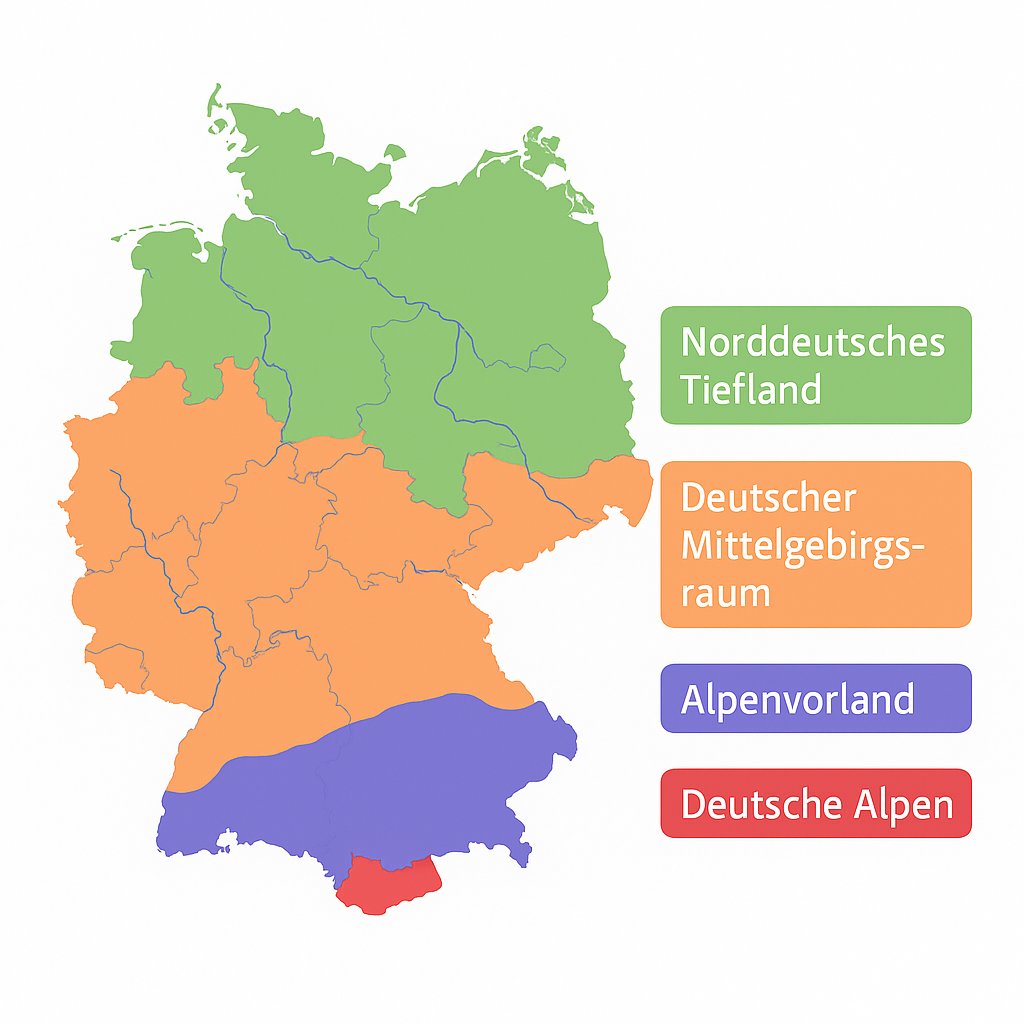 Großlandschaften Deutschland | Stadtgeschehen
